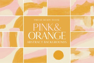 Pink and Orange Abstract Backgrounds preview image 11 by Nicky Laatz