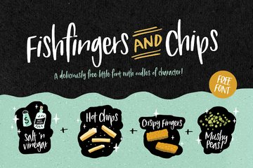 Fishfingers & Chips font preview image 1 by Nicky Laatz