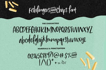 Fishfingers & Chips font preview image 3 by Nicky Laatz