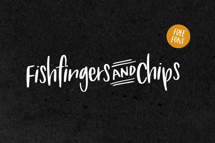 Fishfingers & Chips font (Font) by Nicky Laatz