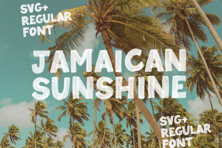 Jamaican Sunshine SVG and Regular Fonts (Font) by Nicky Laatz