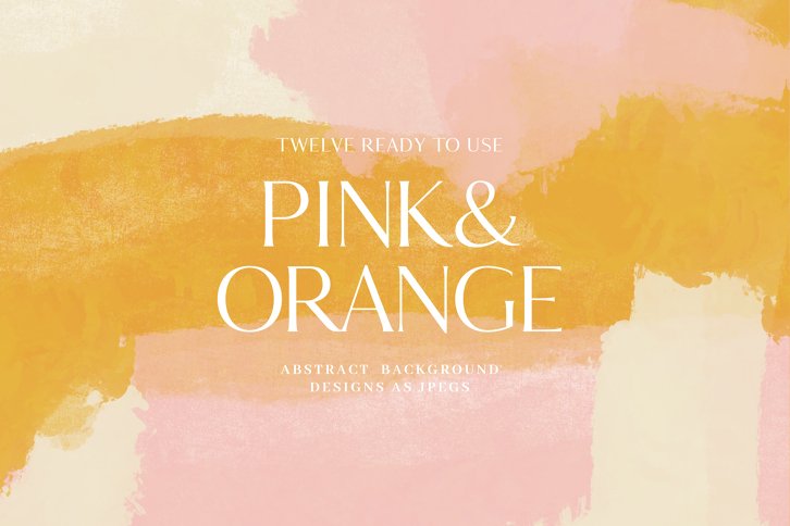 Pink and Orange Abstract Backgrounds (Illustrations) by Nicky Laatz