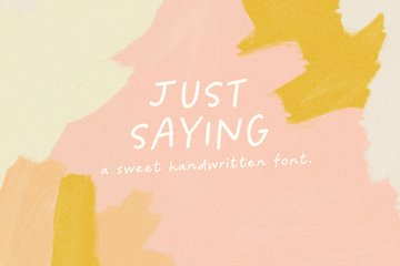 Just Saying Handwritten Font main product image by Nicky Laatz