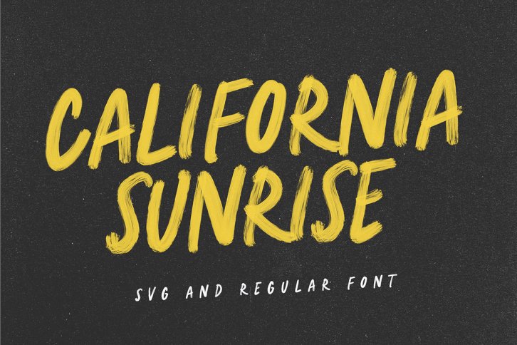 California Sunrise SVG Font (Font) by Nicky Laatz