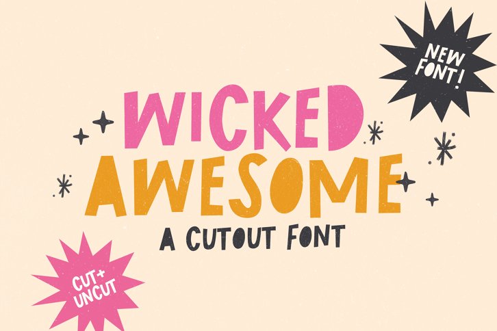 Wicked Awesome Font (Font) by Nicky Laatz