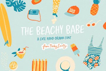 The Beachy Babe Font main product image by Nicky Laatz