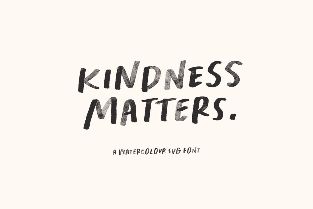 Kindness Matters SVG Font main product image by Nicky Laatz