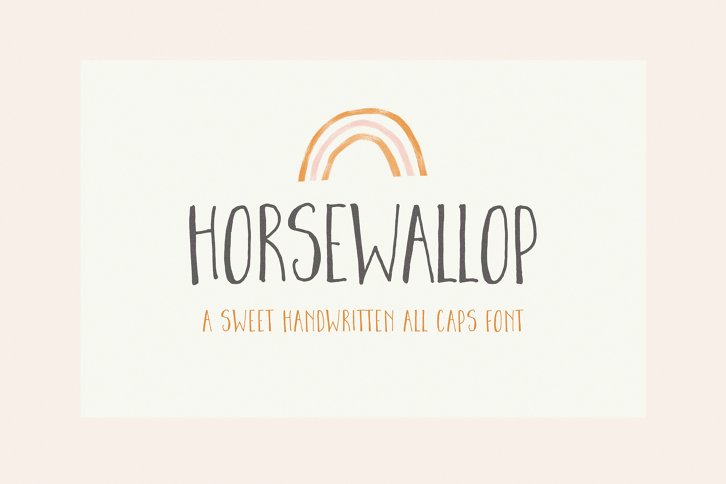 Horsewallop Font (Font) by Nicky Laatz