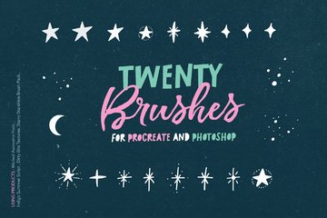 Starry Starshine Brush Pack for Procreate and Photoshop preview image 5 by Nicky Laatz