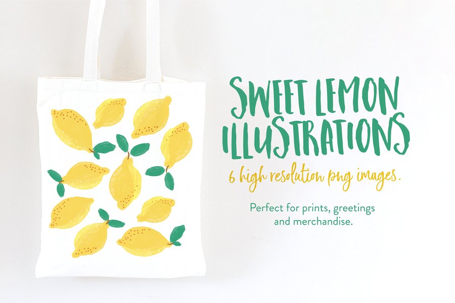 Sweet Lemon Illustrations & Pattern preview image 1 by Nicky Laatz
