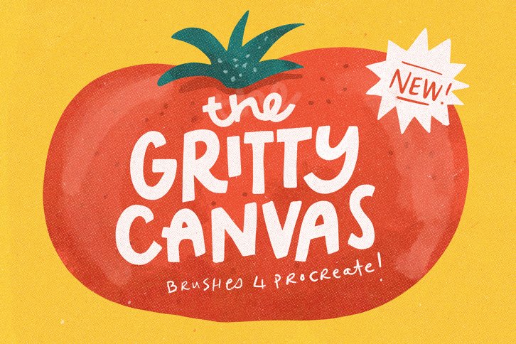The Gritty Canvas Texture Brushes for Procreate (Add On) by Nicky Laatz