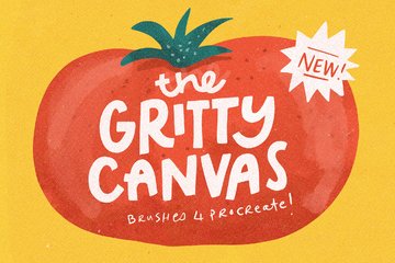 The Gritty Canvas Brushes for Procreate main product image by Nicky Laatz