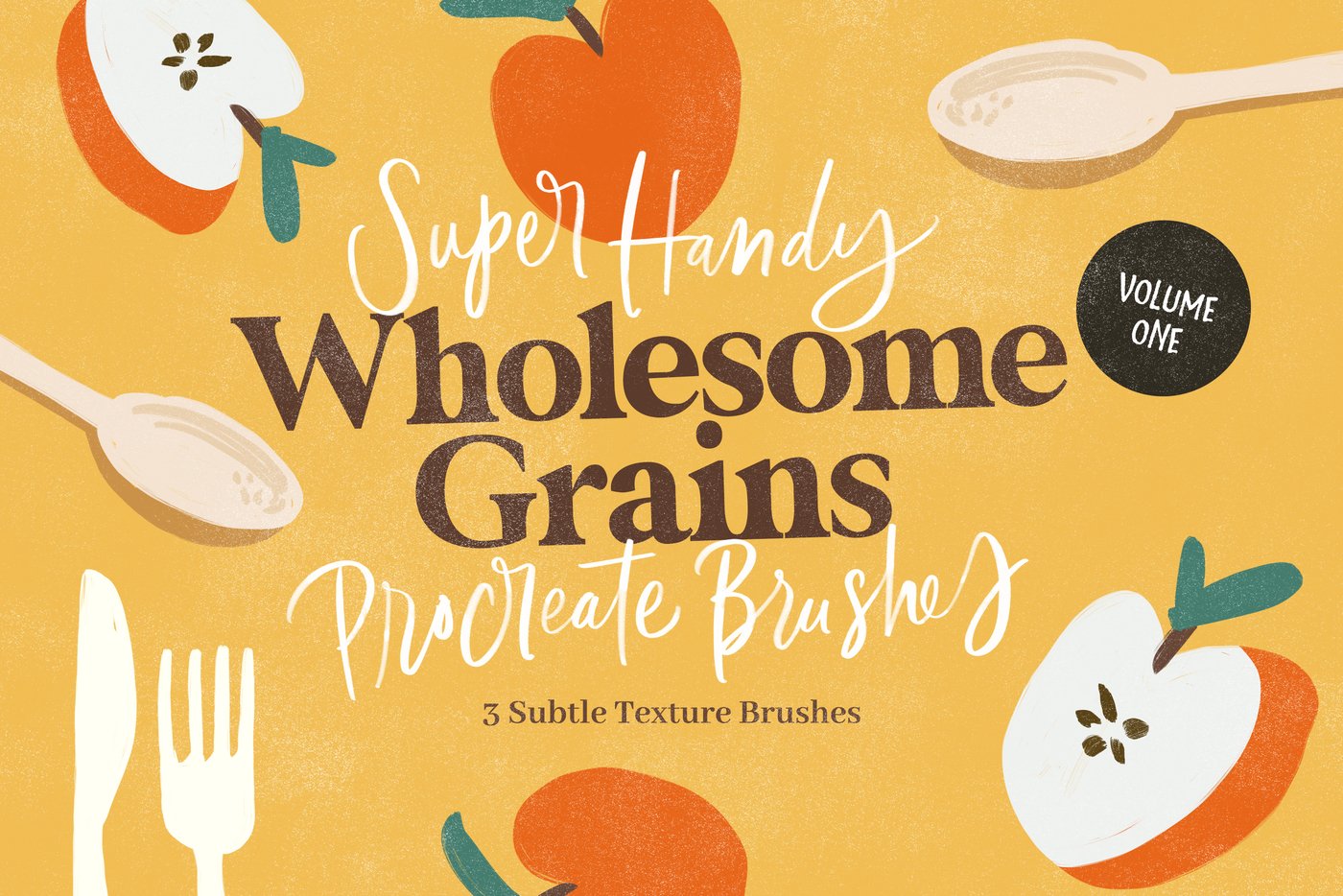 Wholesome Grains Vol.1 Procreate Brushes main product image by Nicky Laatz
