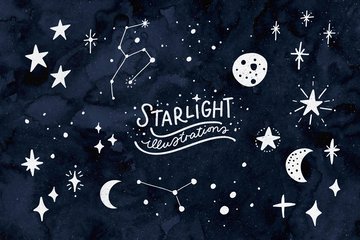28 Starlight Illustrations main product image by Nicky Laatz