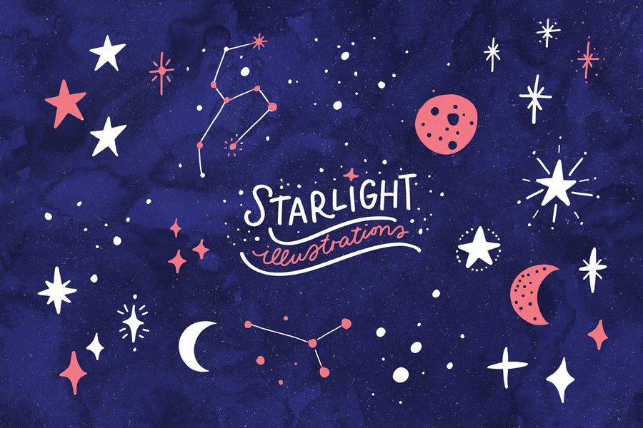 28 Starlight Illustrations preview image 2 by Nicky Laatz