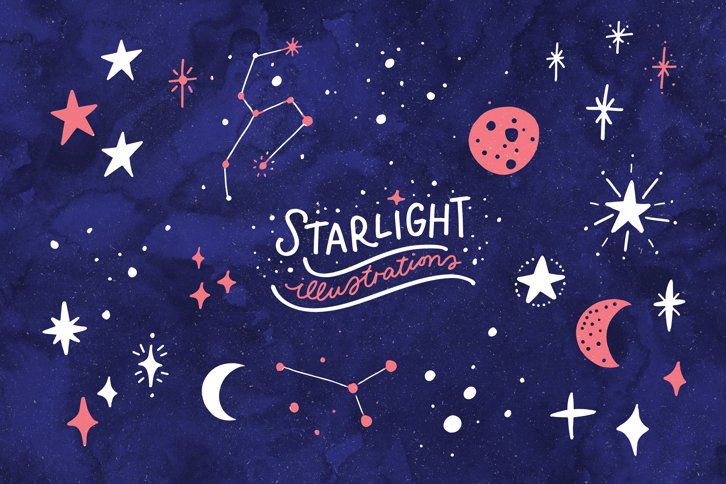 28 Starlight Illustrations (Illustrations) by Nicky Laatz