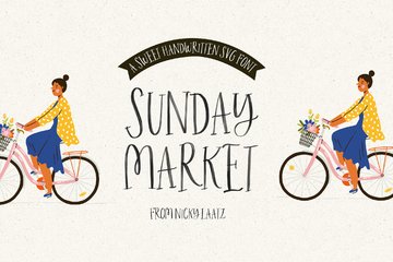 Sunday Market SVG & Regular Font main product image by Nicky Laatz