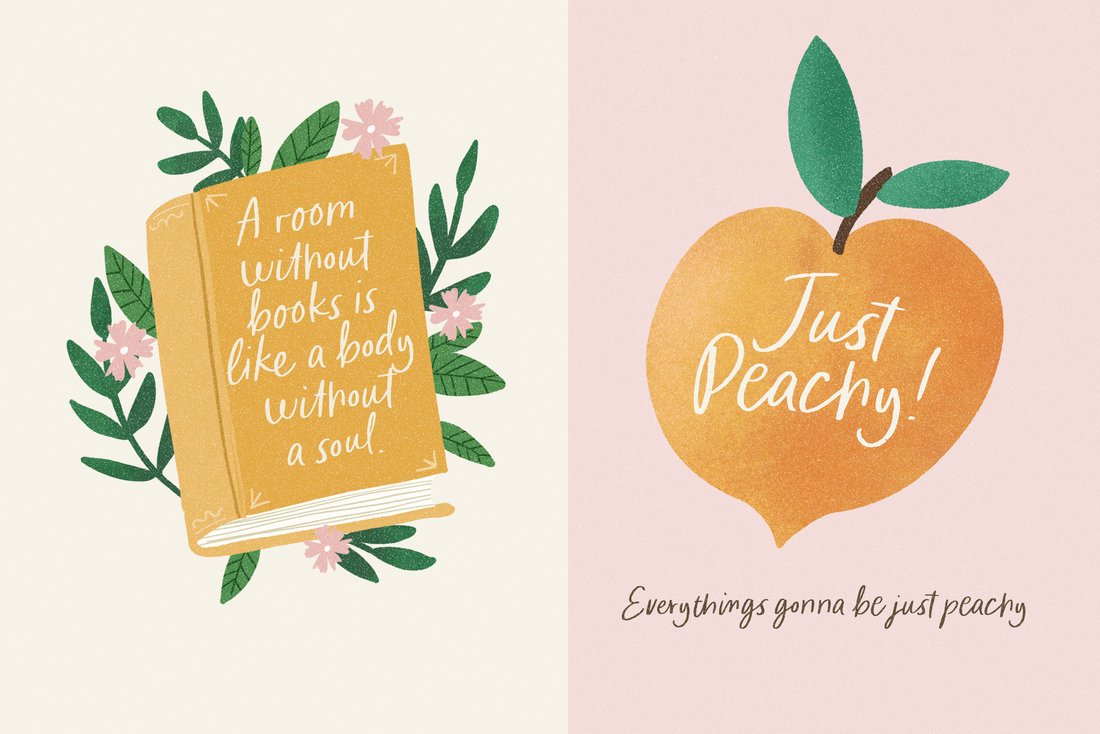 Feeling Peachy Fonts preview image 1 by Nicky Laatz