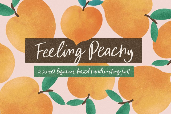 Feeling Peachy Fonts (Font) by Nicky Laatz