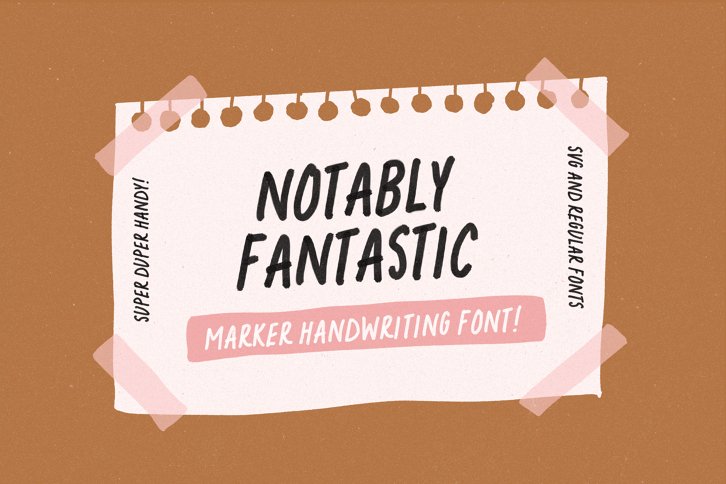 Notably Fantastic SVG Font (Font) by Nicky Laatz