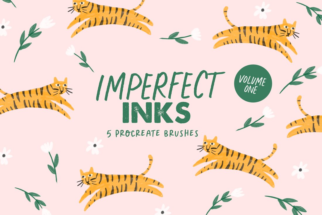 Imperfect Inks Procreate Vol.1 main product image by Nicky Laatz