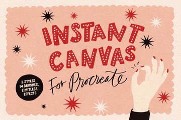 Instant Canvas Brushes for Procreate main product image by Nicky Laatz