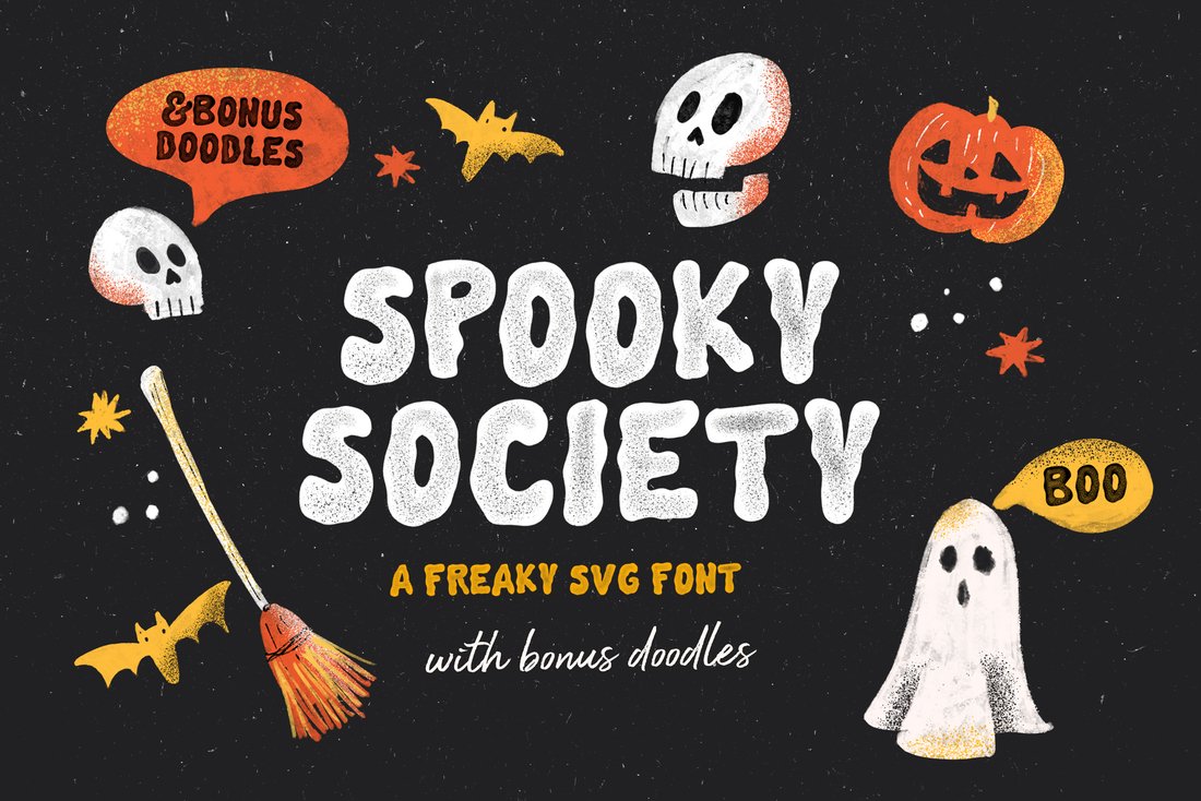 Spooky Society SVG Font main product image by Nicky Laatz