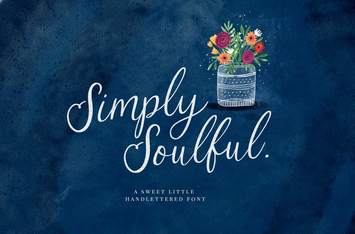 Simply Soulful Font (Font) by Nicky Laatz