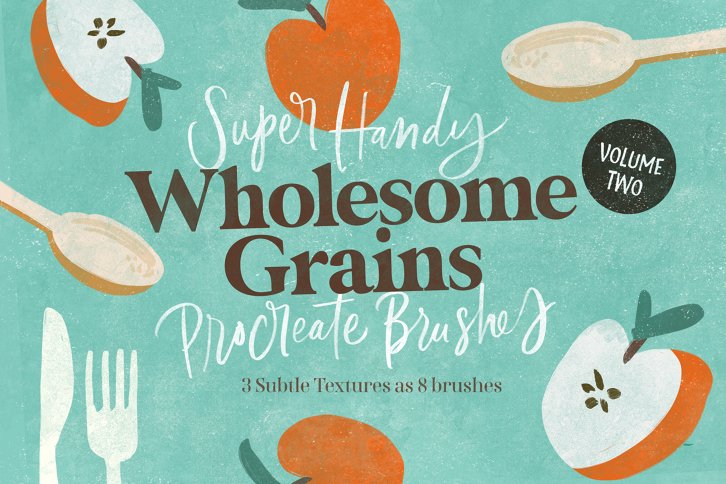 Wholesome Grains Vol. 2 Procreate Brushes (Procreate) by Nicky Laatz