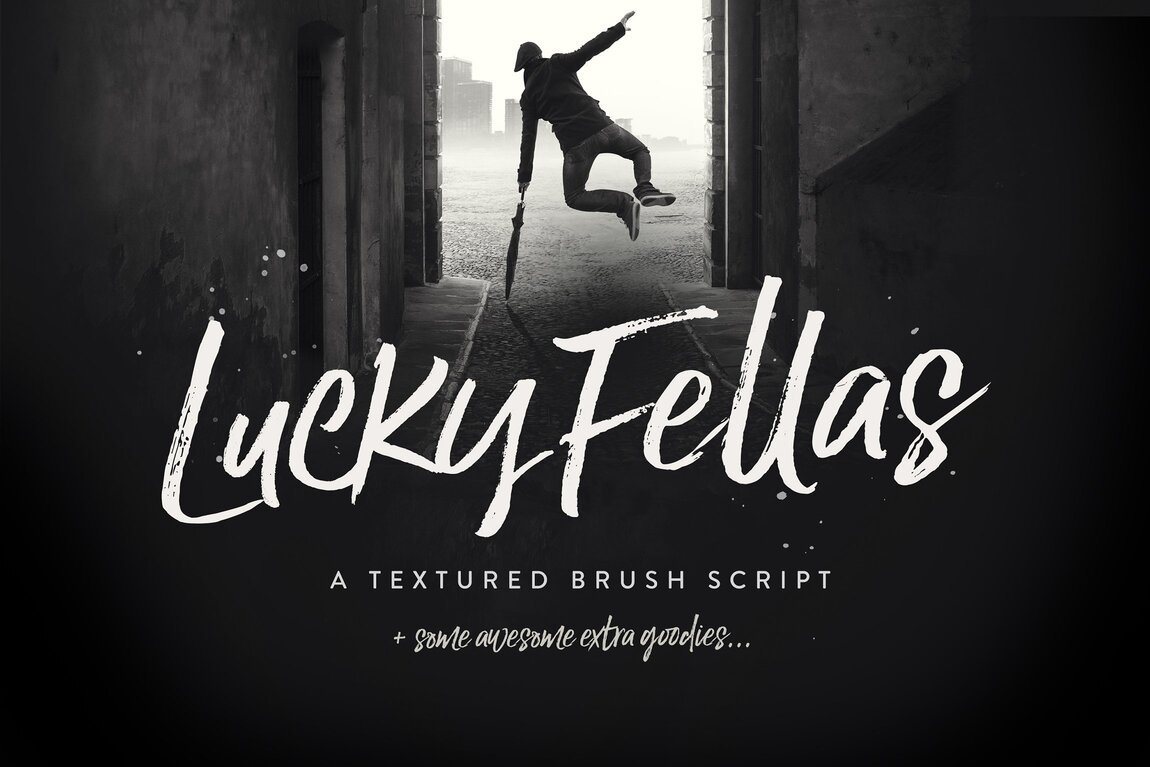 Lucky Fellas Brush Script + Extras main product image by Nicky Laatz