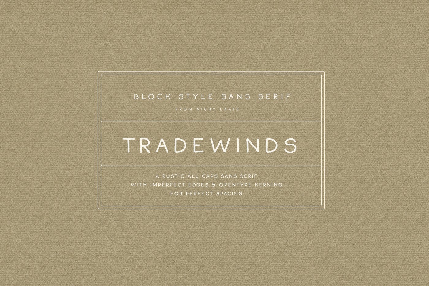 Tradewinds Font main product image by Nicky Laatz