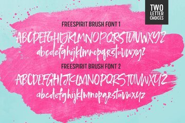 Freespirit Brush Fonts preview image 13 by Nicky Laatz