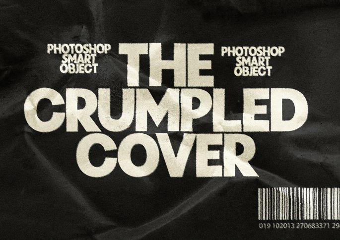 The Crumpled Cover PSD mockup (Mockup) by Nicky Laatz