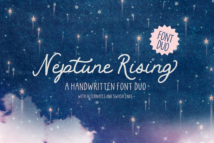Neptune Rising Font Duo (Font) by Nicky Laatz