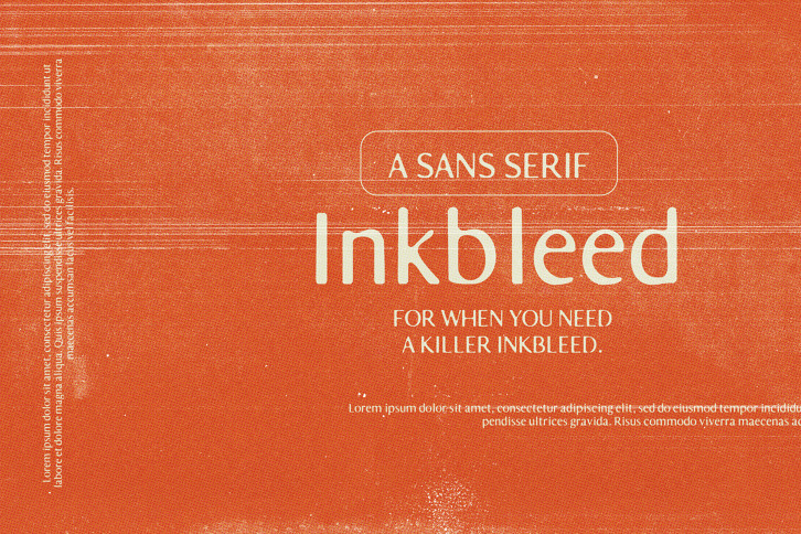 Inkbleed Sans (Font) by Nicky Laatz