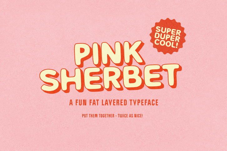 Pink Sherbet Font (Font) by Nicky Laatz