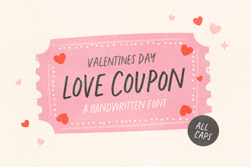 Love Coupon Typeface main product image by Nicky Laatz