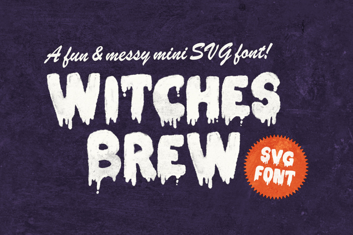 Witches Brew Mini SVG Font (Font) by Nicky Laatz