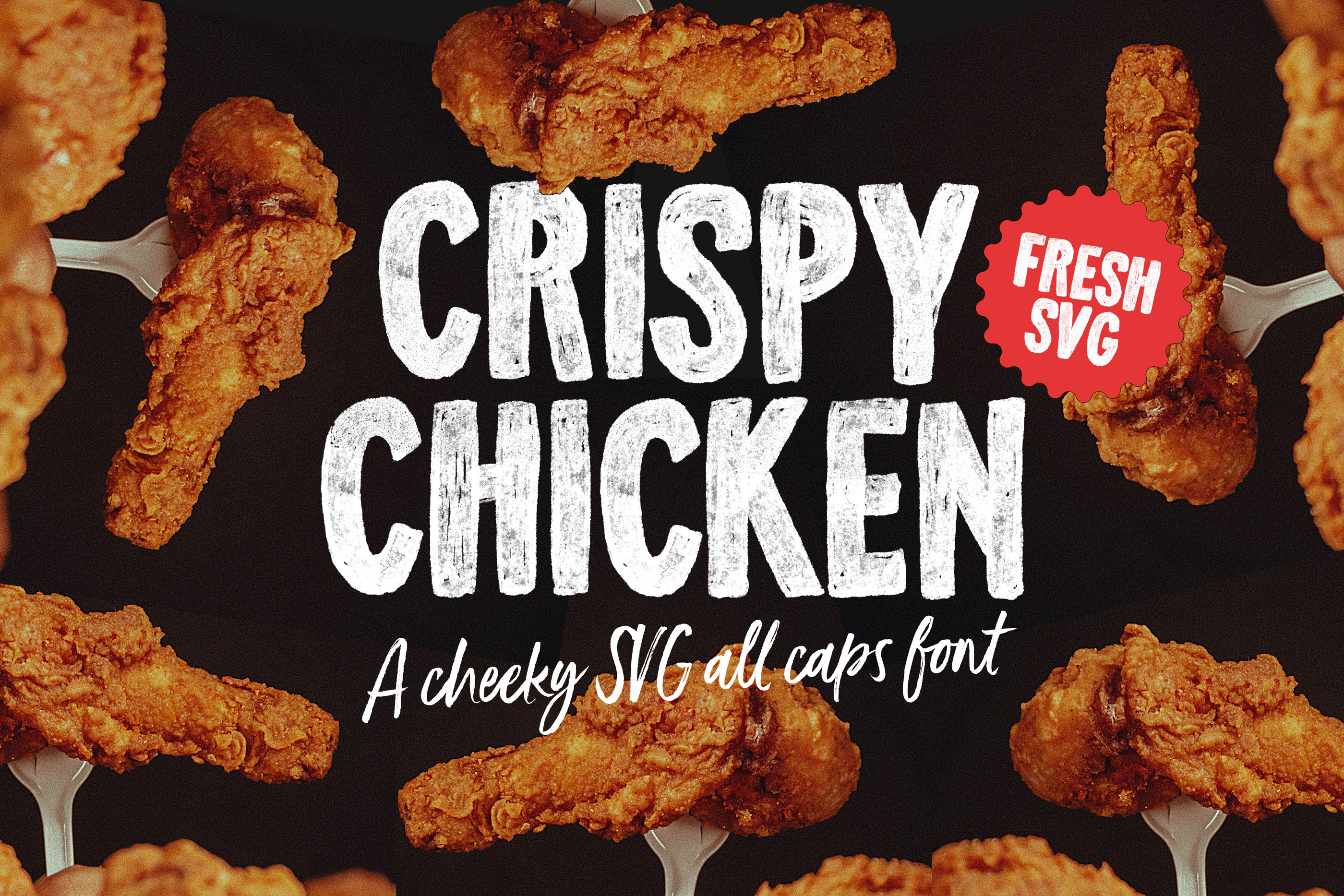 Crispy Chicken SVG Font (Font) by Nicky Laatz