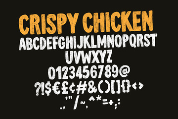 Crispy Chicken SVG Font preview image 13 by Nicky Laatz