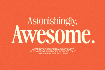 Awesome Serif Family main product image by Nicky Laatz