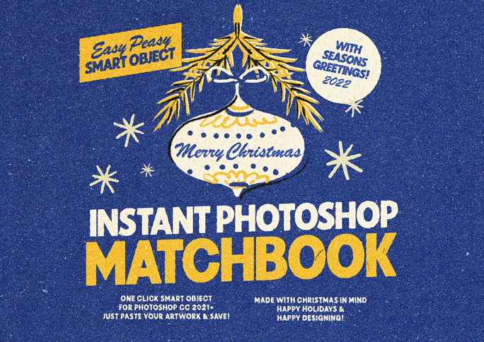 Instant Photoshop Matchbook Smart Object (Add On) by Nicky Laatz