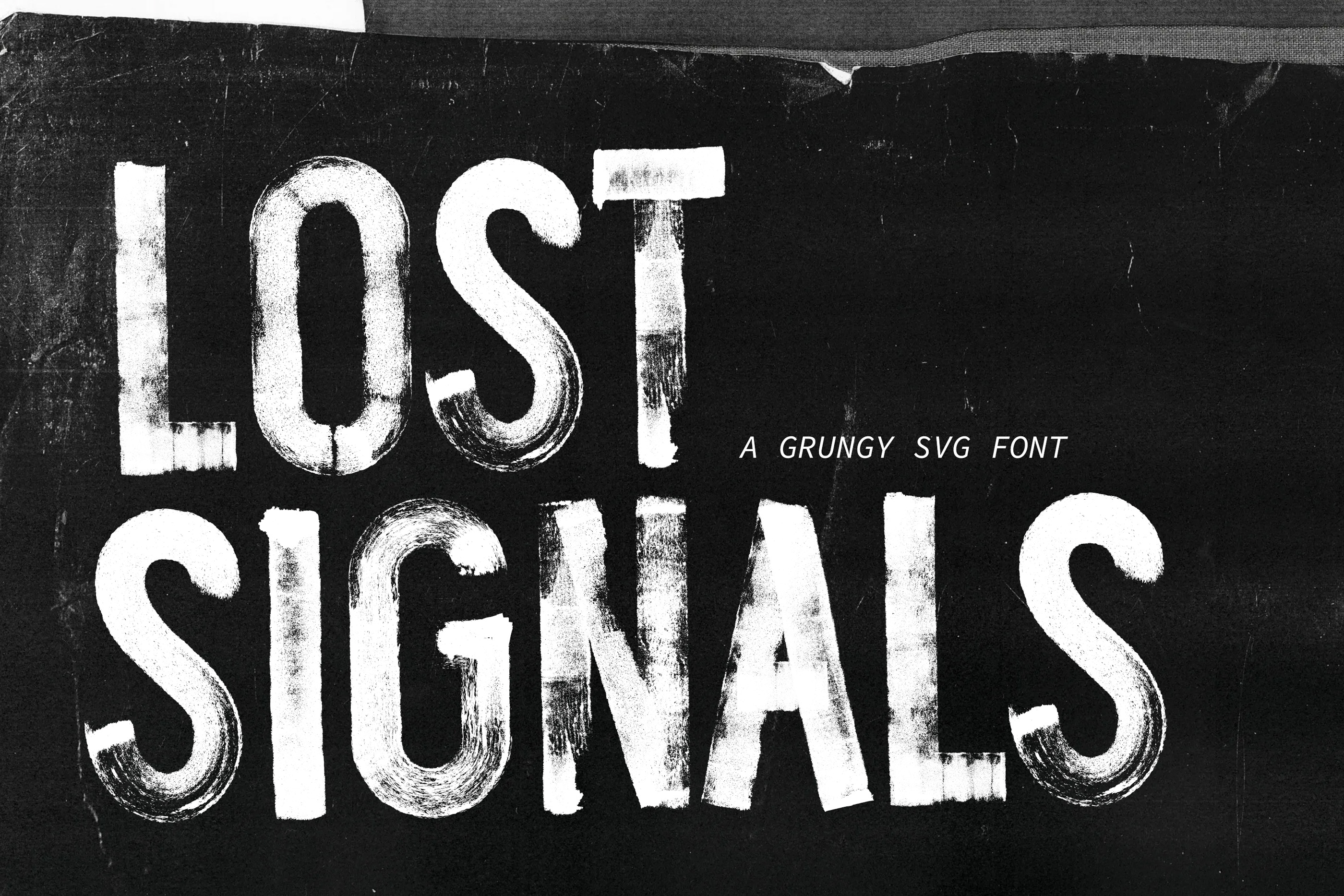 Lost Signals SVG Font (Font) by Nicky Laatz