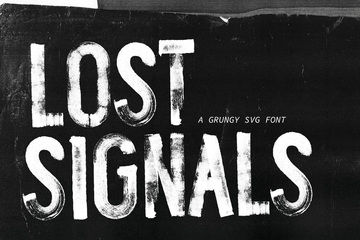 Lost Signals SVG Font main product image by Nicky Laatz