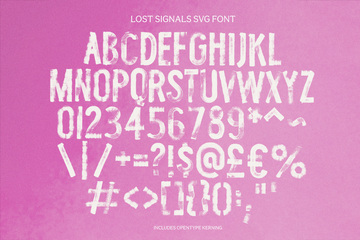 Lost Signals SVG Font preview image 13 by Nicky Laatz