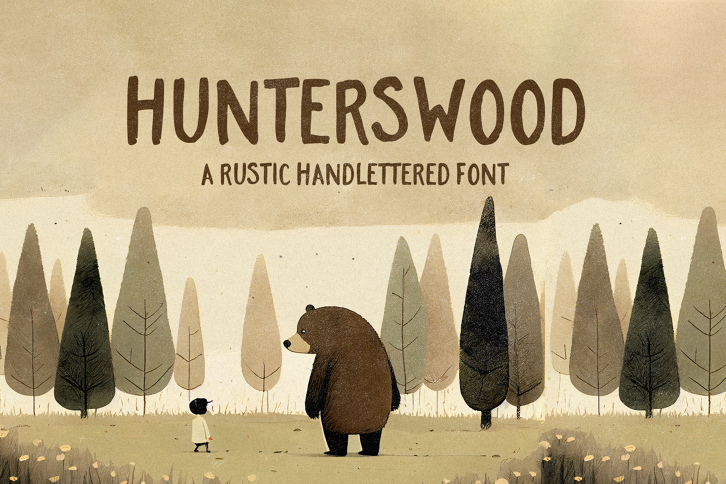Hunterswood Font (Font) by Nicky Laatz