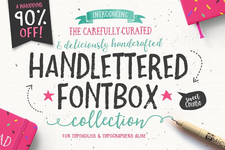 Handlettered Fontbox (Font) by Nicky Laatz