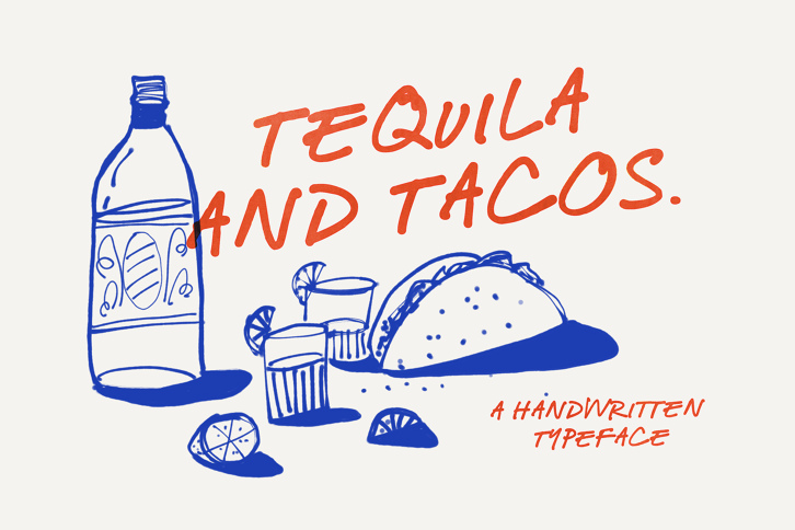 Tequila and Tacos Font (Font) by Nicky Laatz