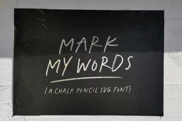 Mark My Words - Bitmap SVG Font main product image by Nicky Laatz