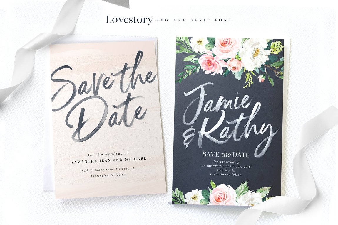 The Love Story Font Collection preview image 2 by Nicky Laatz